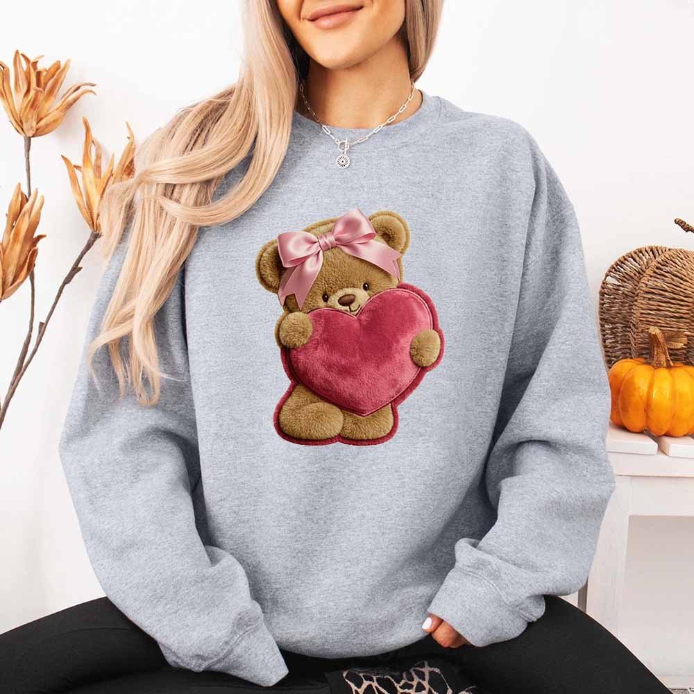 May include a cute plush teddy bear design with soft, playful details and a cozy, charming aesthetic, sized for a 9.5-inch DTF transfer.