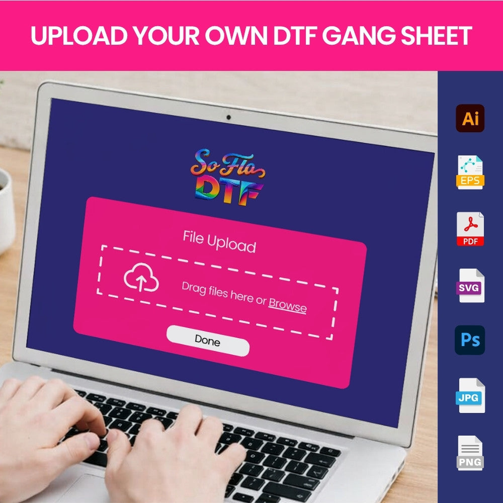 DTF Gang Sheet Printing | Upload Your Print-Ready File