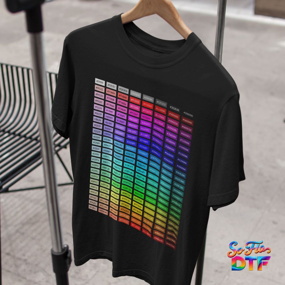 Color Matching Guide DTF Sheet - 11 in X 14 in